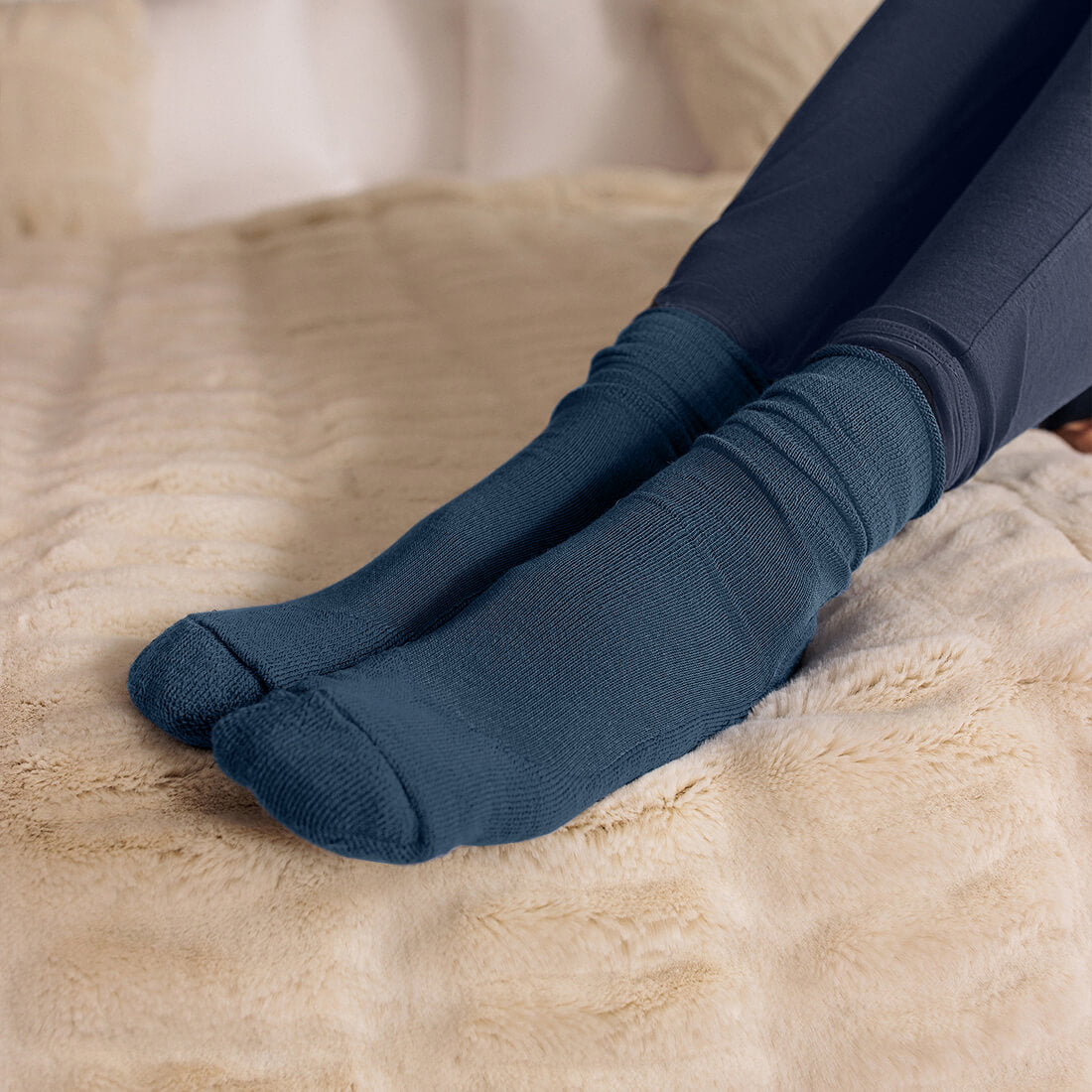 Sleep socks || Blue melange
