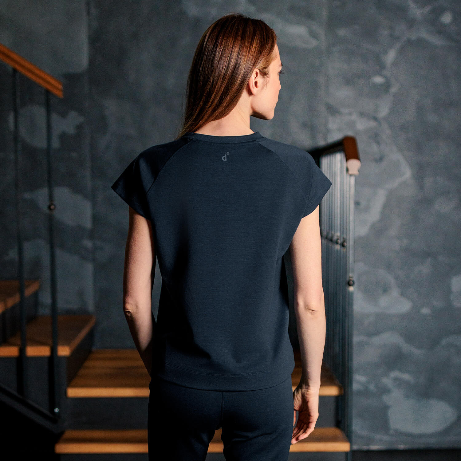 Comfortable travel wear t-shirt || Navy blue