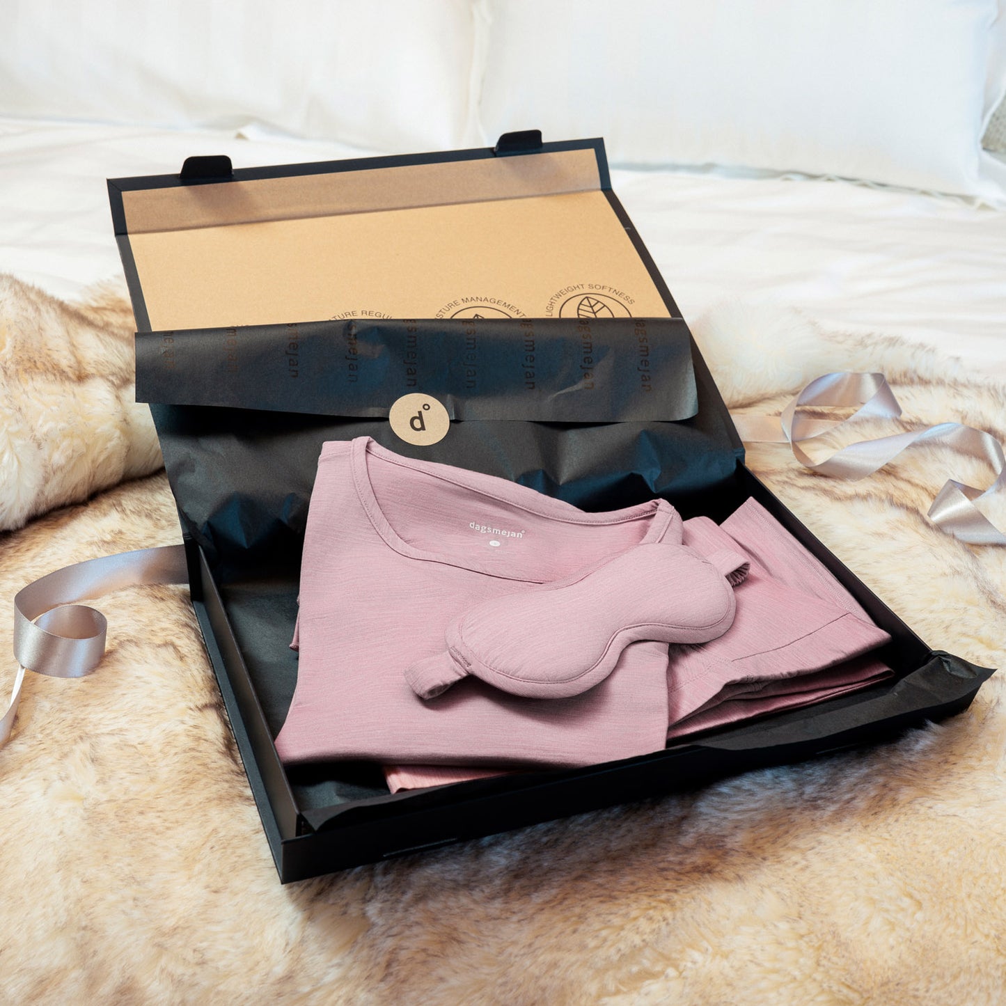 Warming pajamas women || Dusty pink melange