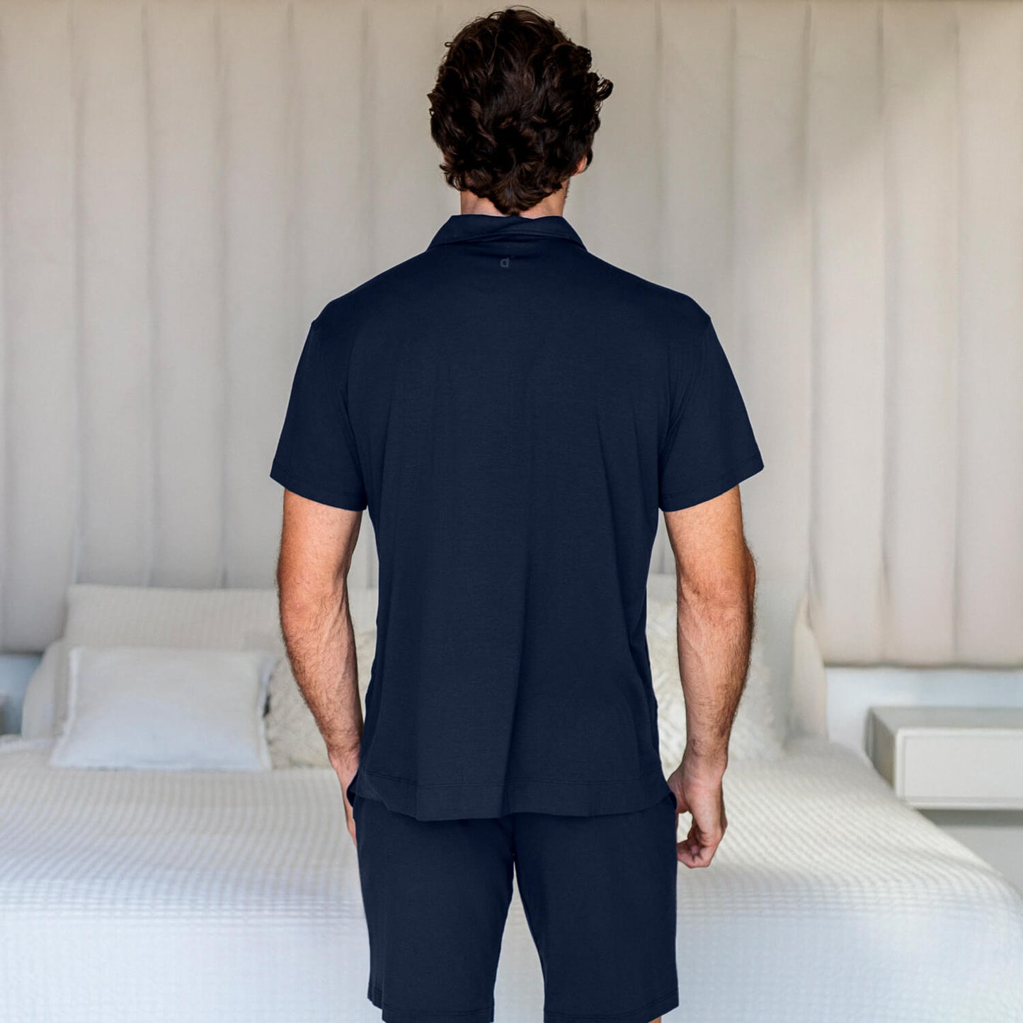 Klassieke slaaptop heren || Navy blue