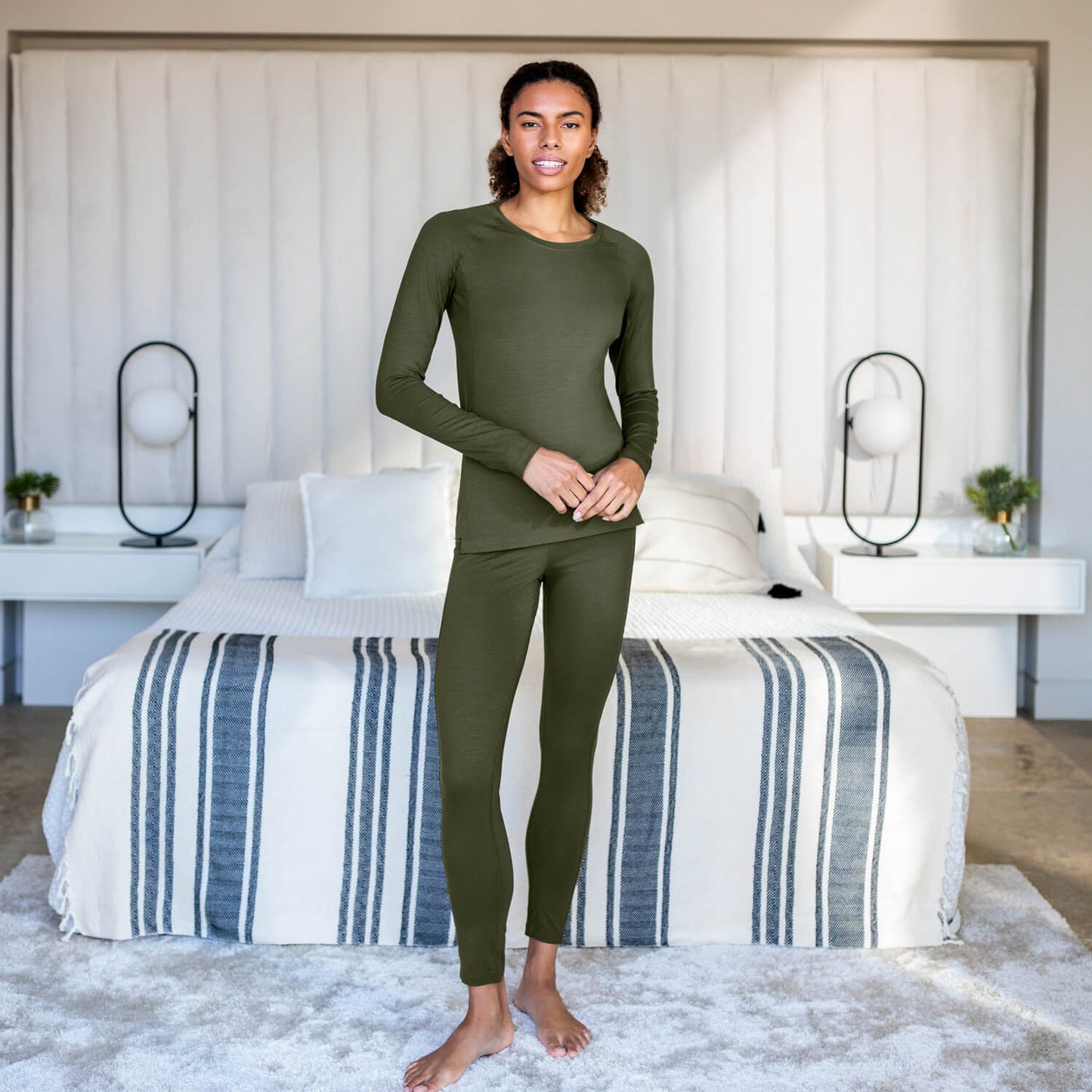 Recovery lange mouwen dames || Olive green