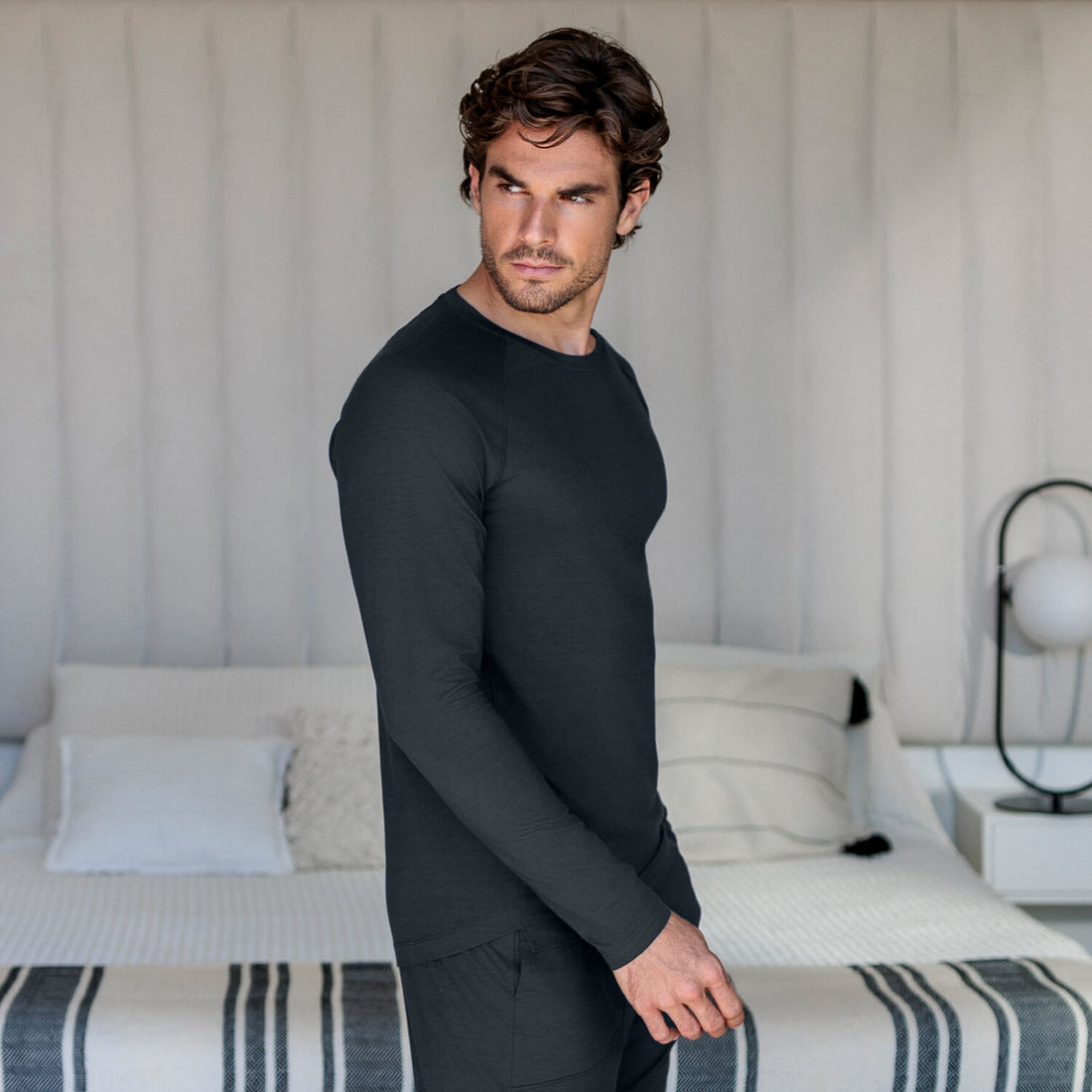 Long sleeve recovery men || Grey night