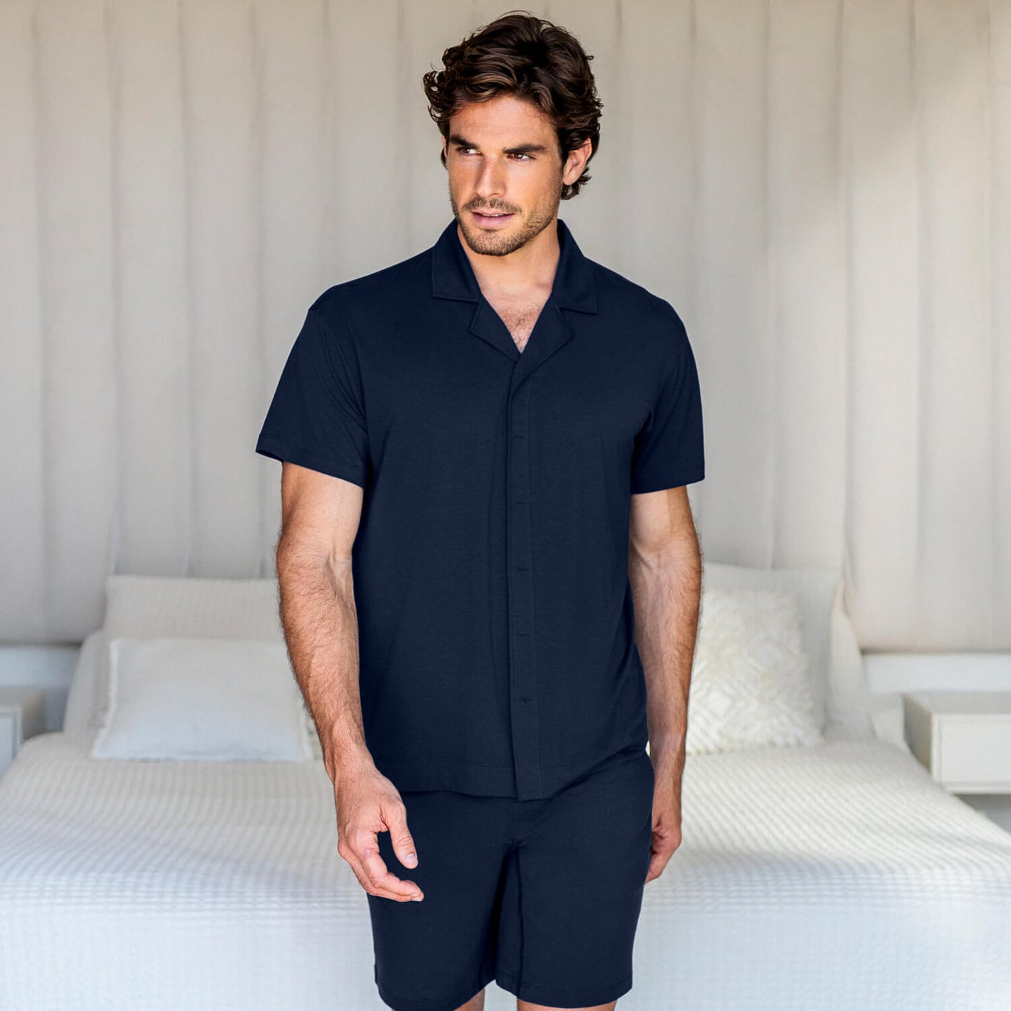 Klassieke slaaptop heren || Navy blue