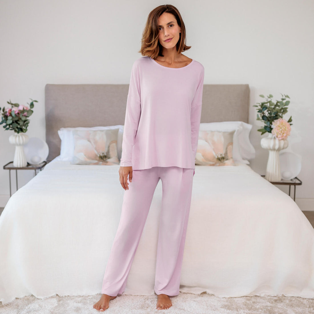 Gift set pajamas women || Pink blush