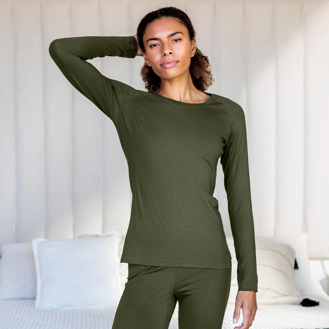 Recovery long sleeve women || Olive green