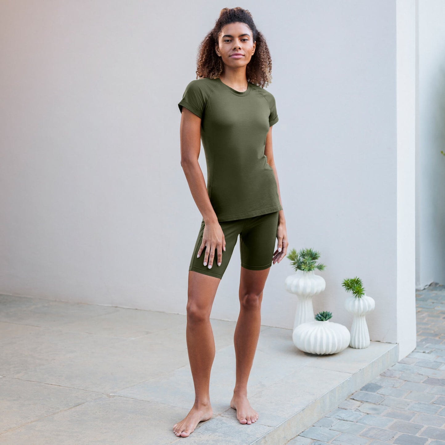 Recovery Shorts Women || Olive green