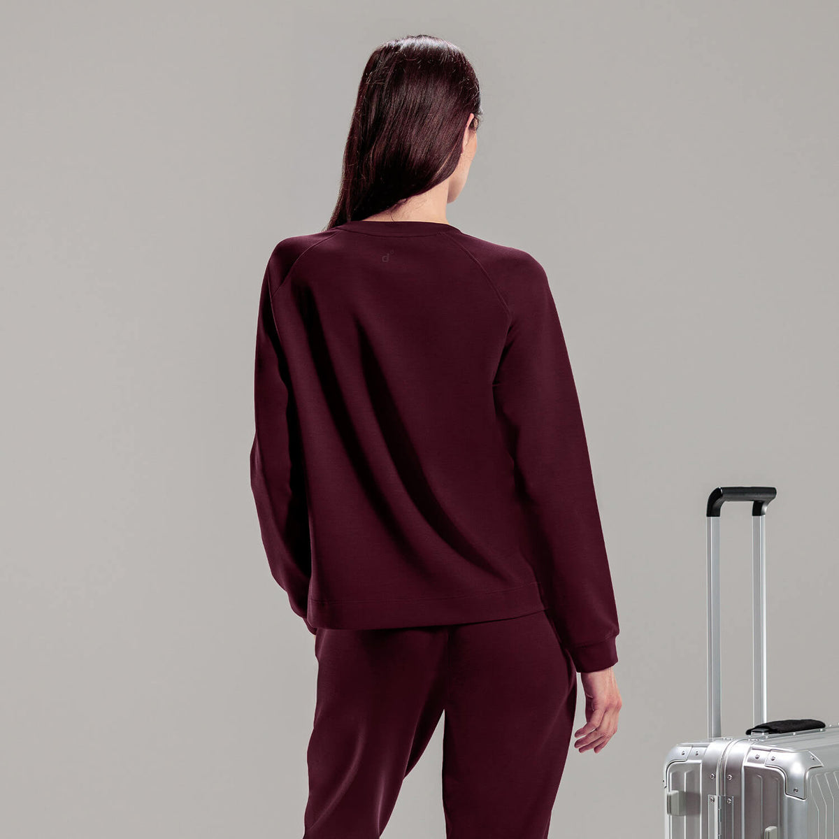 Travel womens long sleeve top || Mulberry