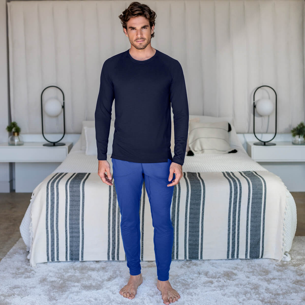 performance sleepwear for men || Navy