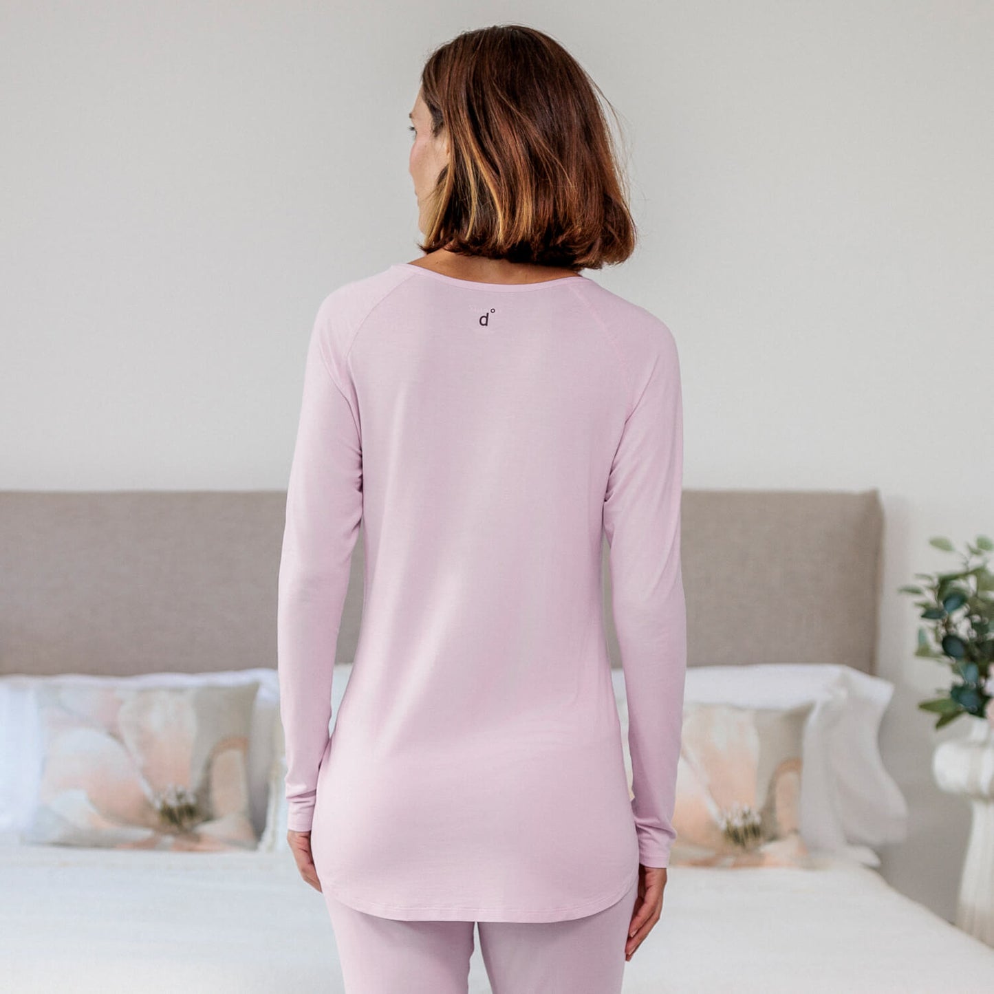 Slaaptop met lange mouwen | Pink blush