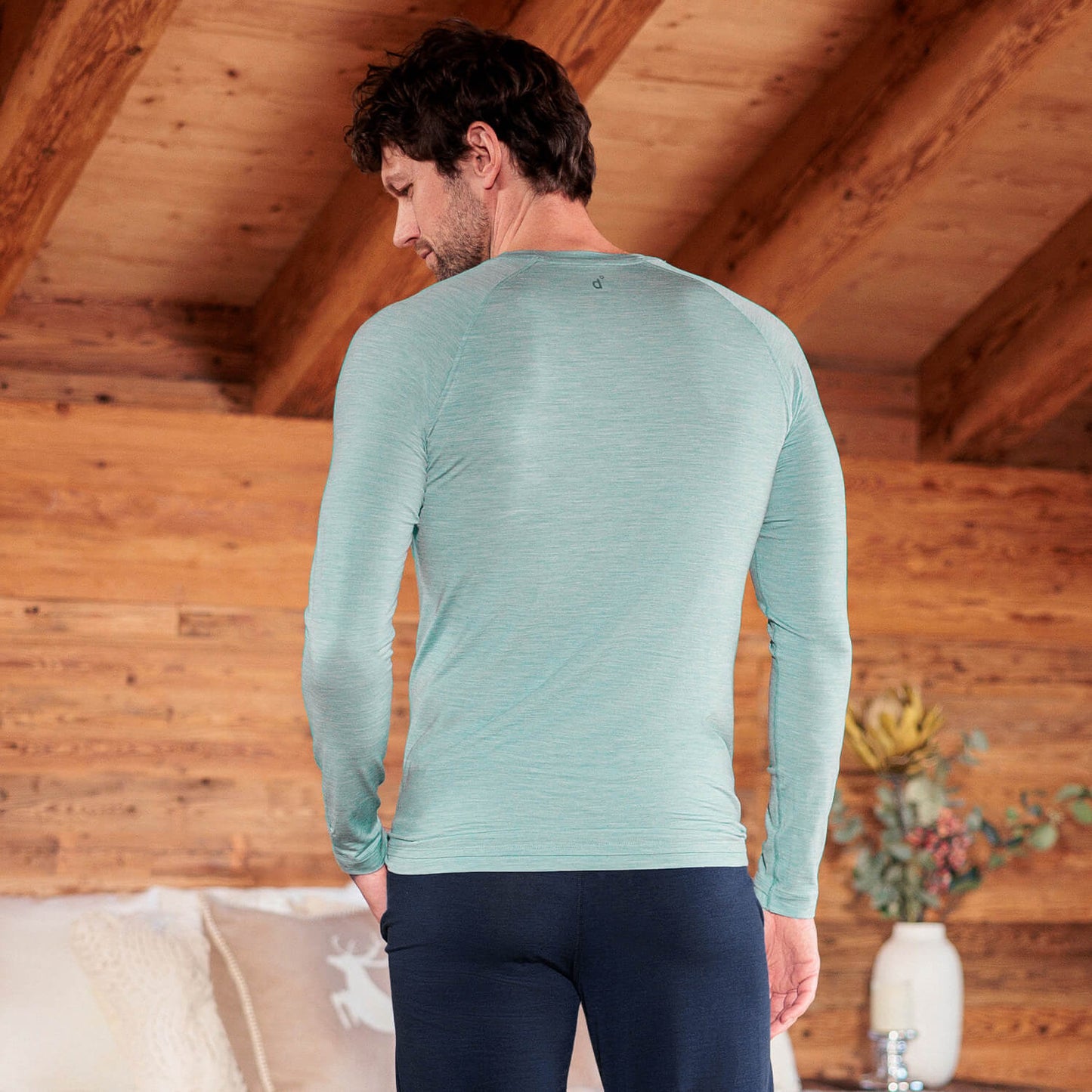 Thermal pajamas mens || Sage Mist Melange
