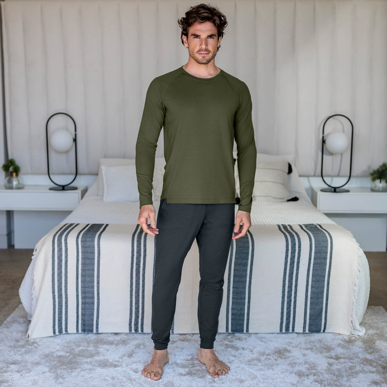 Long sleeve Recovery men || Olive green