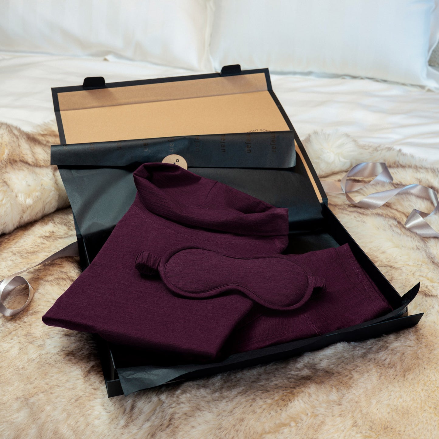 Geschenkset pyjama dames VELVET BERRY
