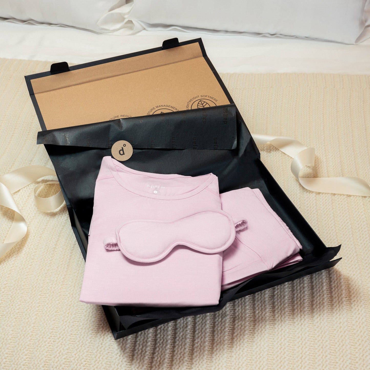 Gift set pajamas women || Pink blush