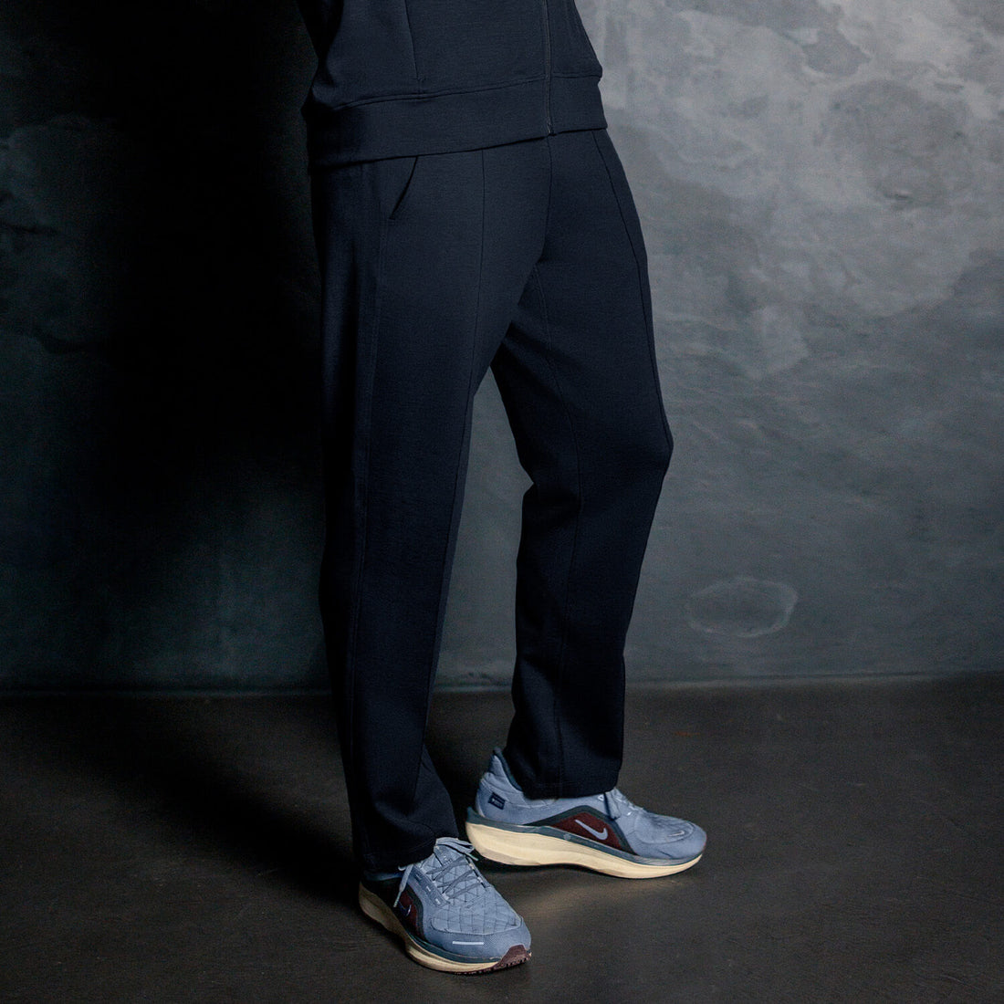 Comfortable travel pants men || Navy blue