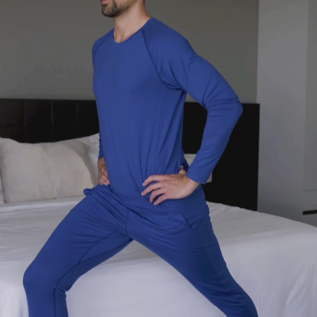 Recovery pajama long sleeve || Azure blue
