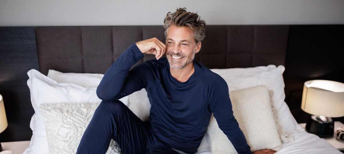 Breathable merino pajamas for men | DAGSMEJAN