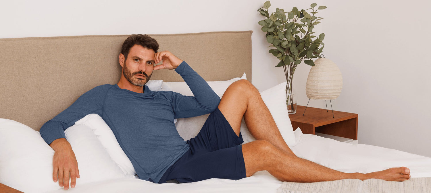 Moisture wicking pajamas for men