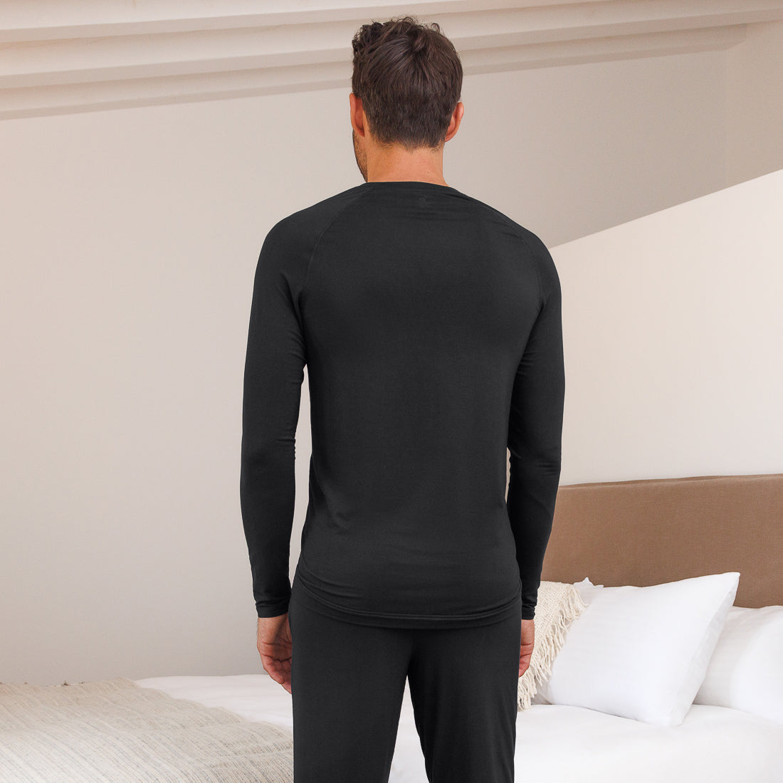 Balance long sleeves shirt men || Black
