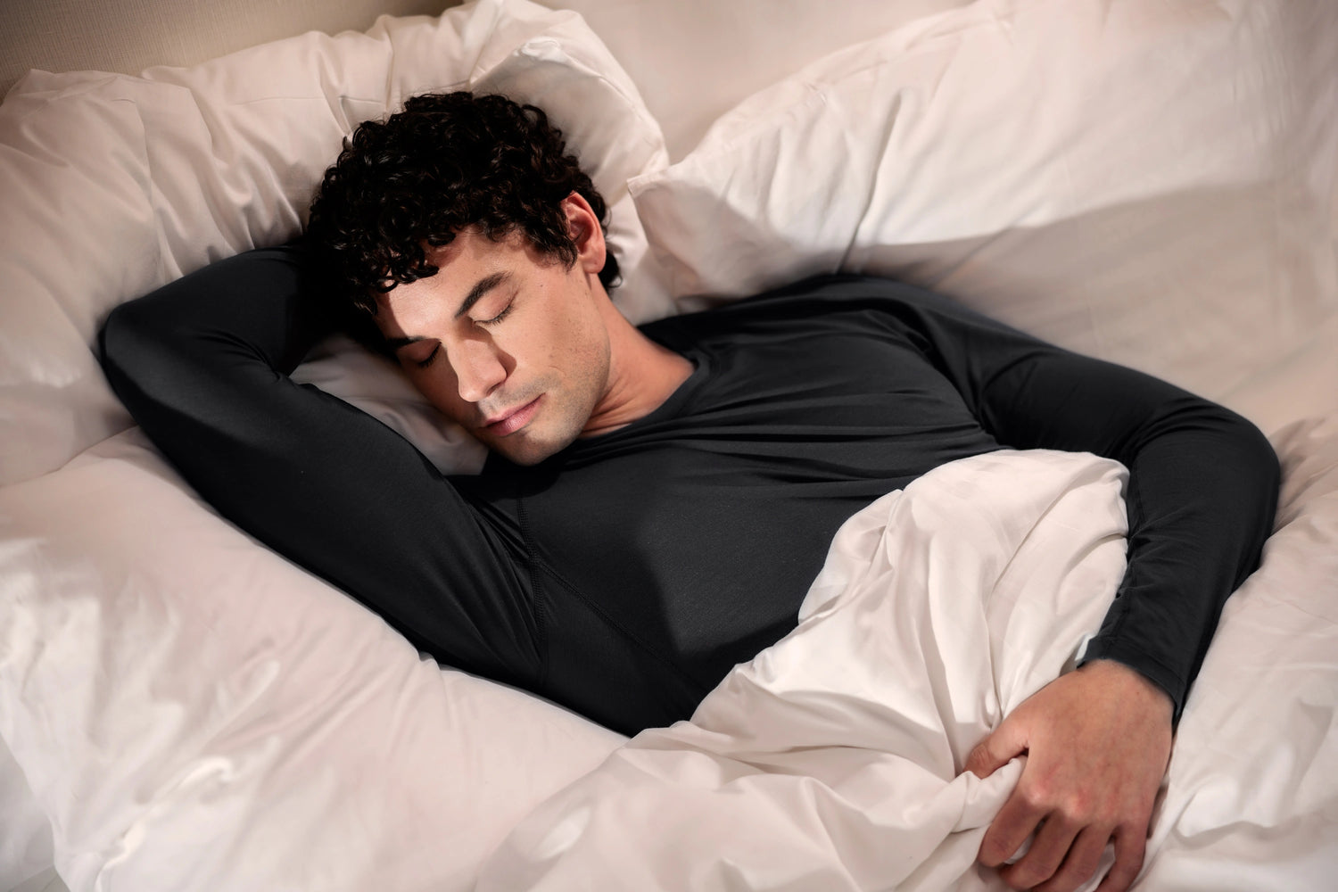 Temperature regulating pajamas for men