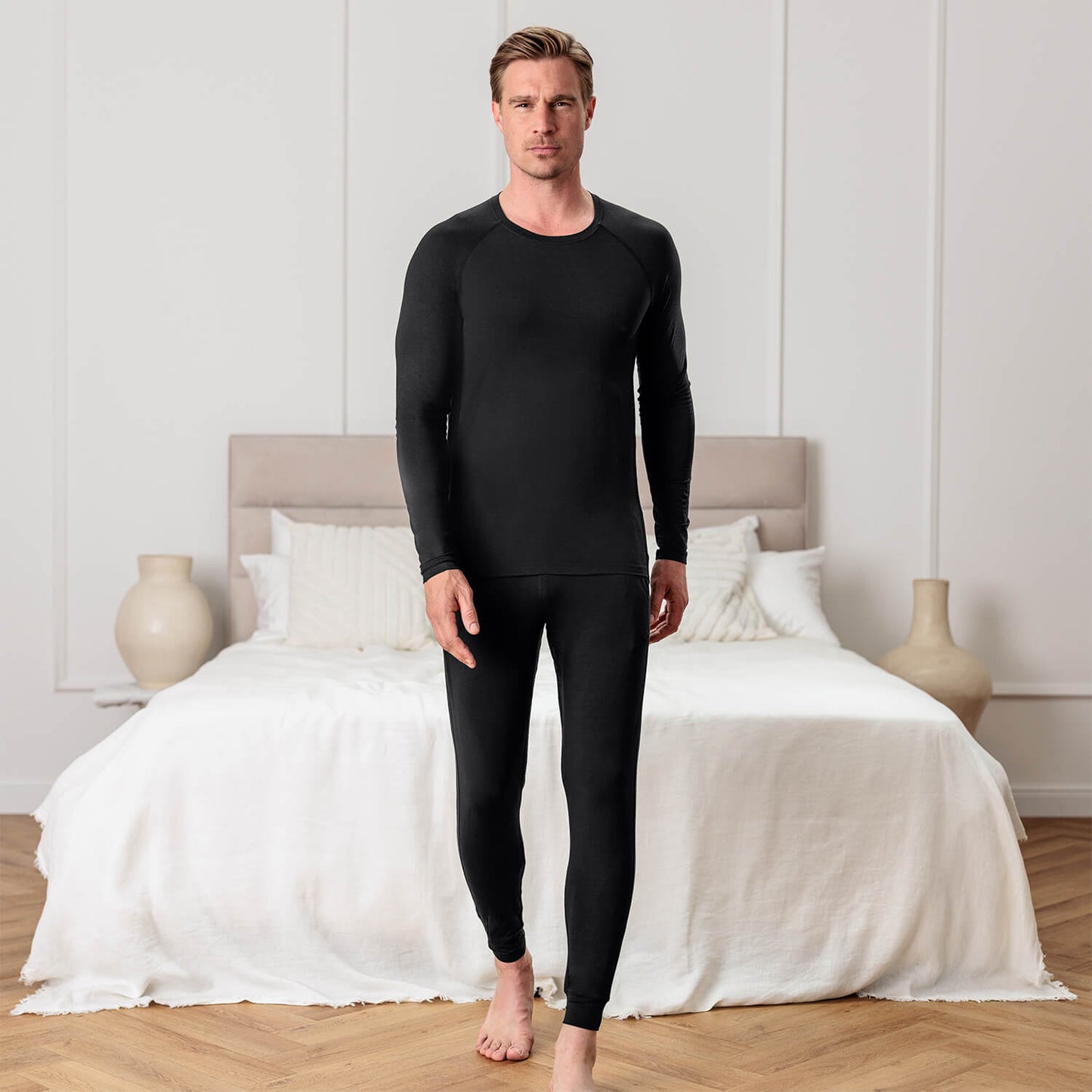 Balance long sleeves shirt men || Black