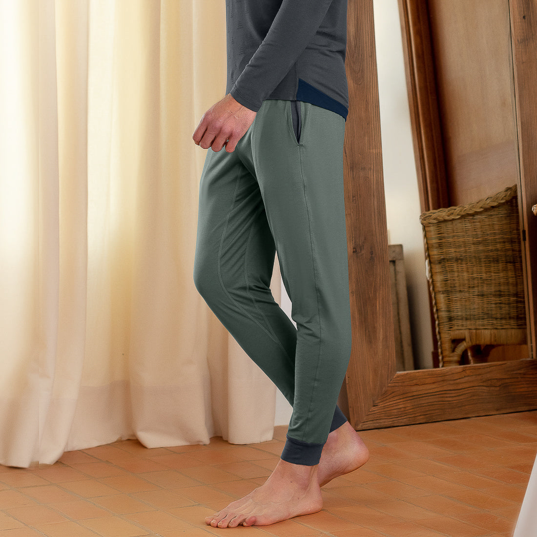Loungewear | 'Oval' Cuffed Lounge Pants | Threadbare