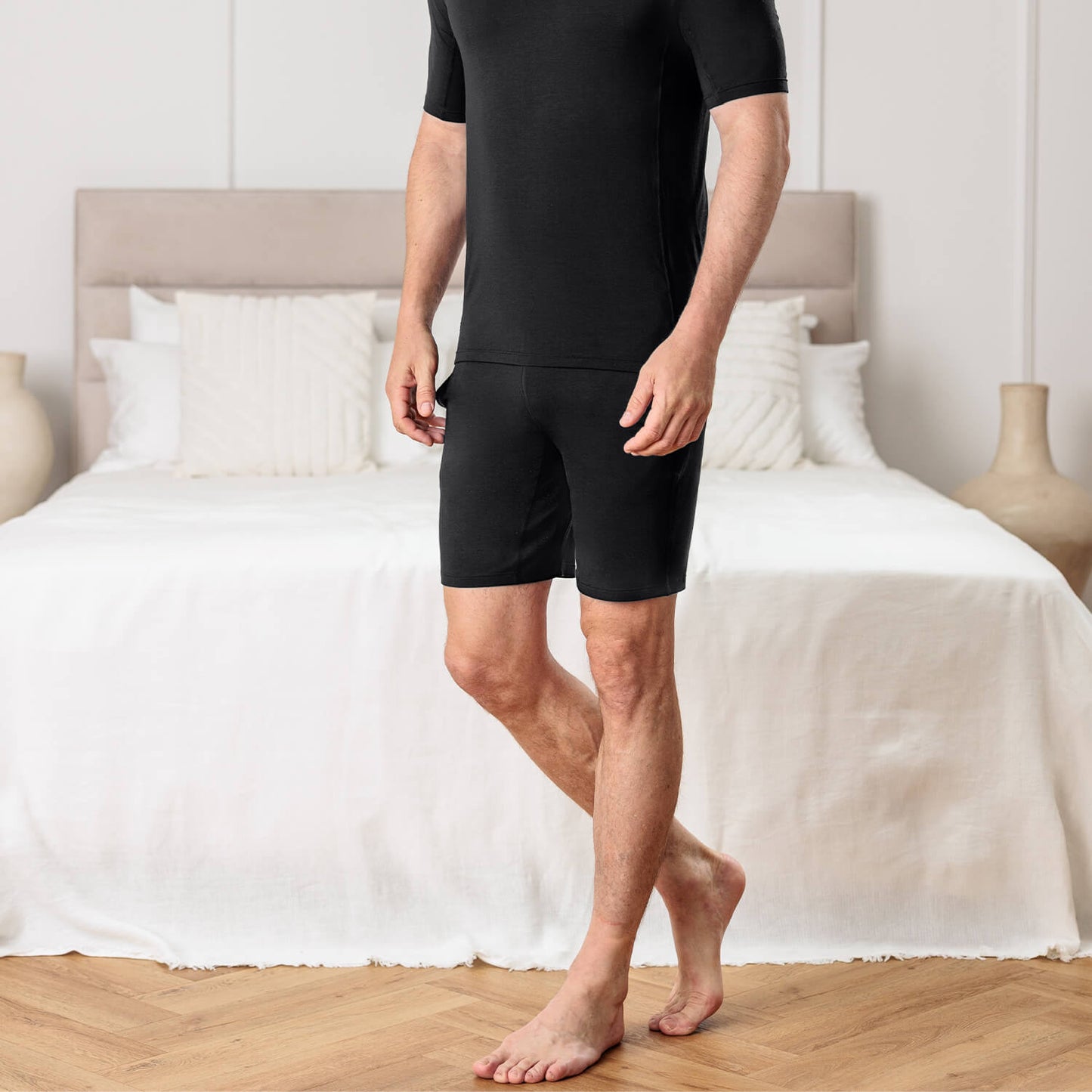 Moisture wicking pajamas || Black