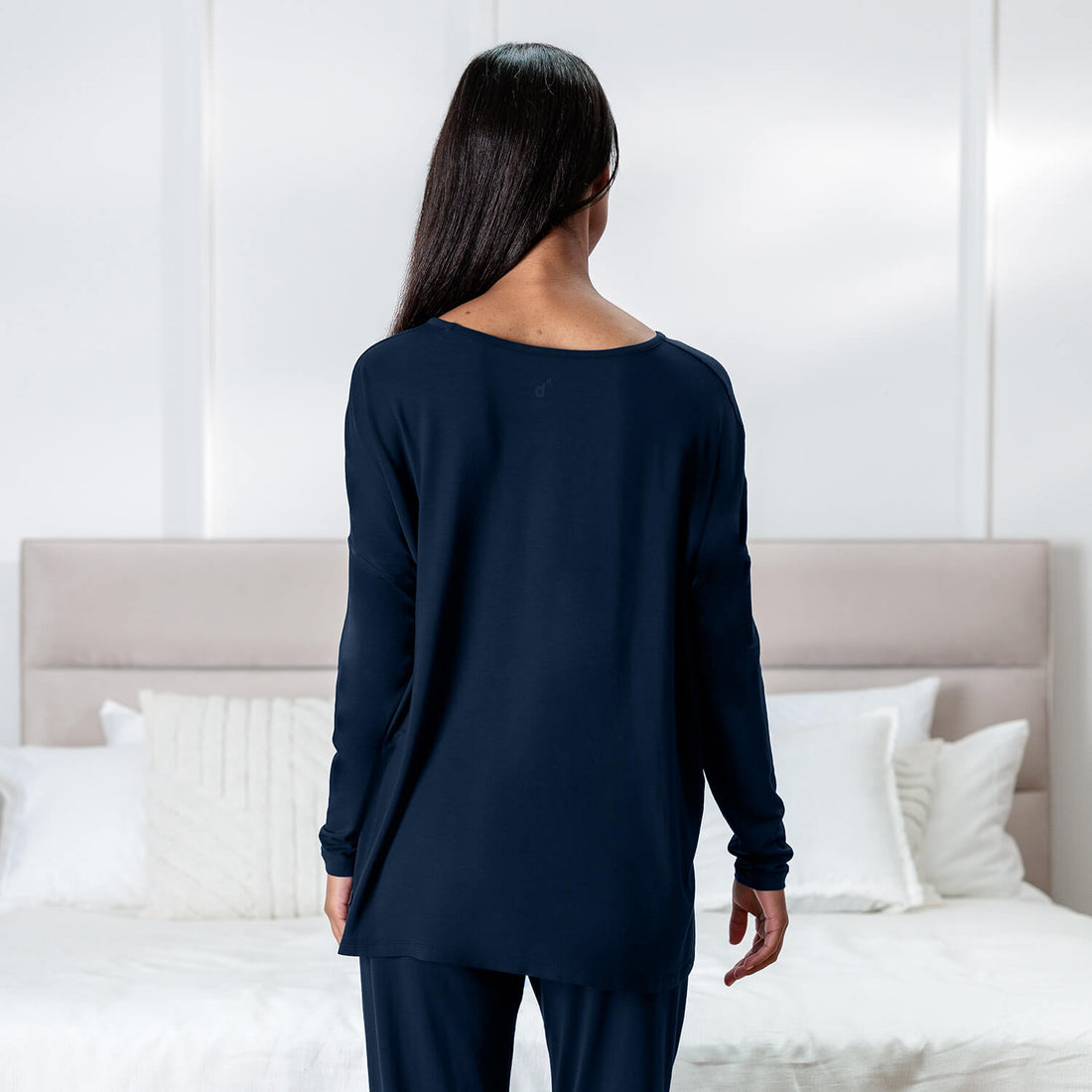 Moisture wicking sleep shirt || Midnight blue