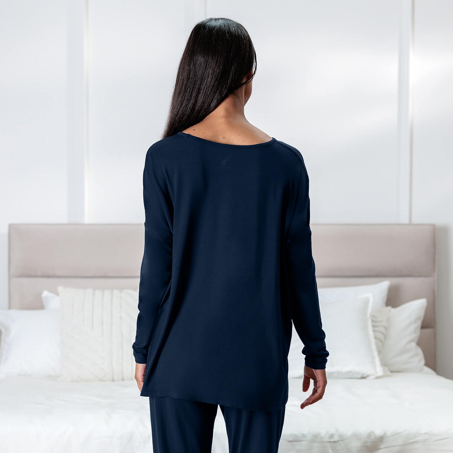 Moisture wicking sleep shirt || Midnight blue