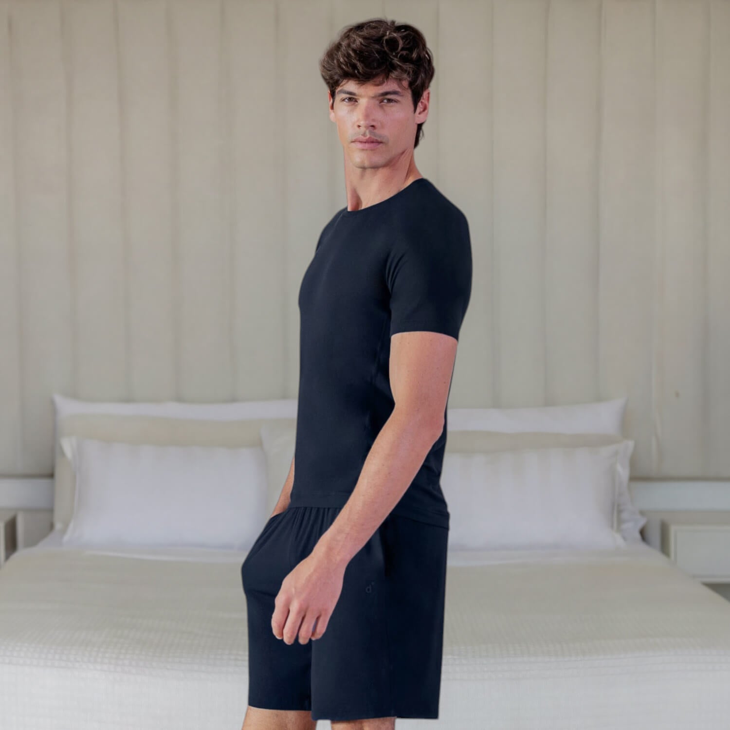 Collagen infused sleepwear for men || Navy blue