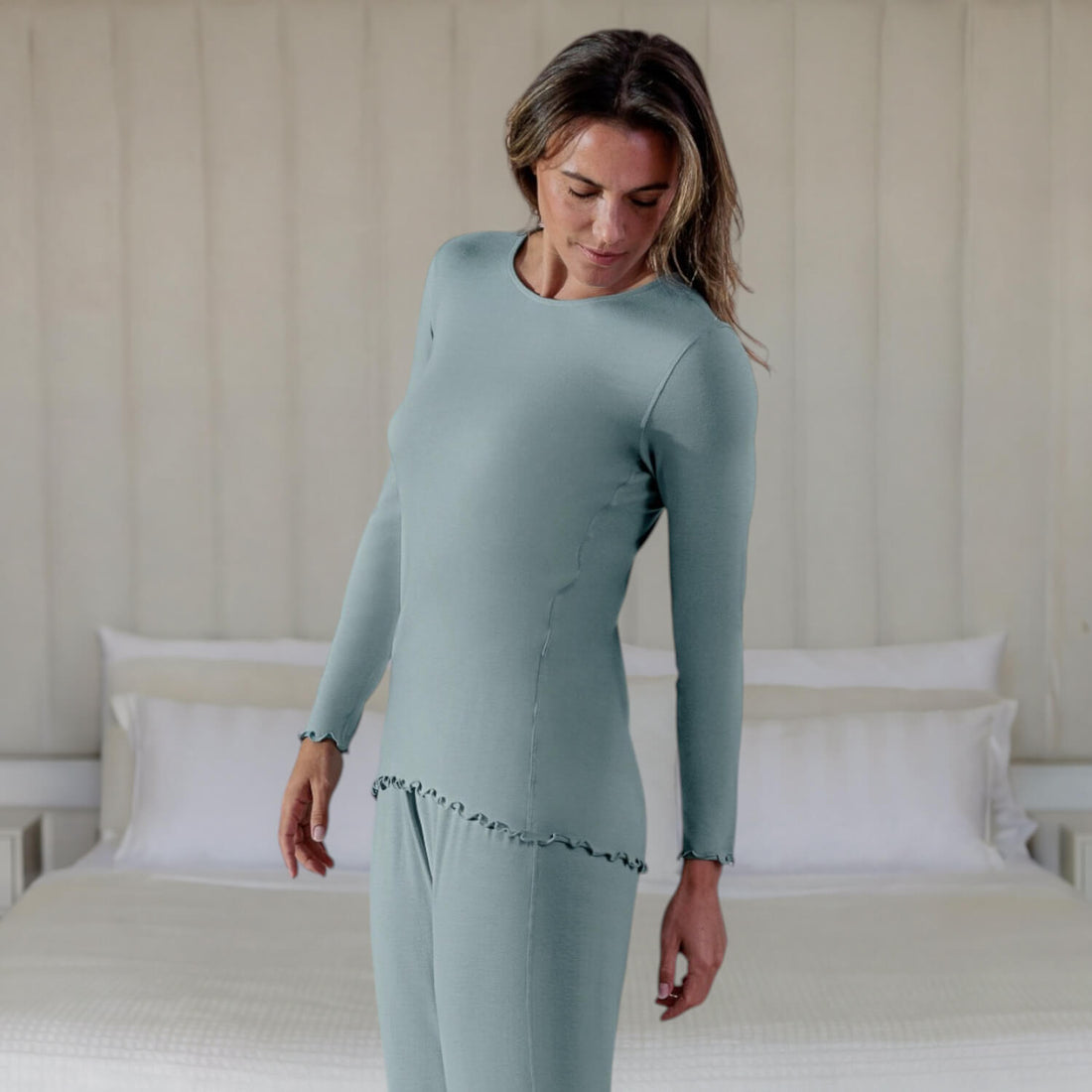 Collagen sleepwear for women || Frosted Sage