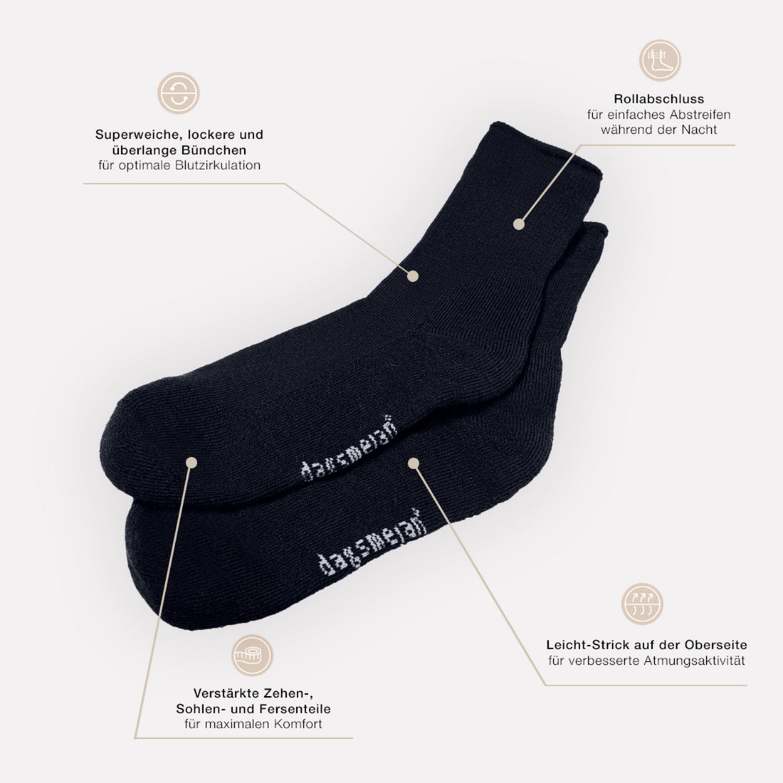 Sleep socks || Winter night || de