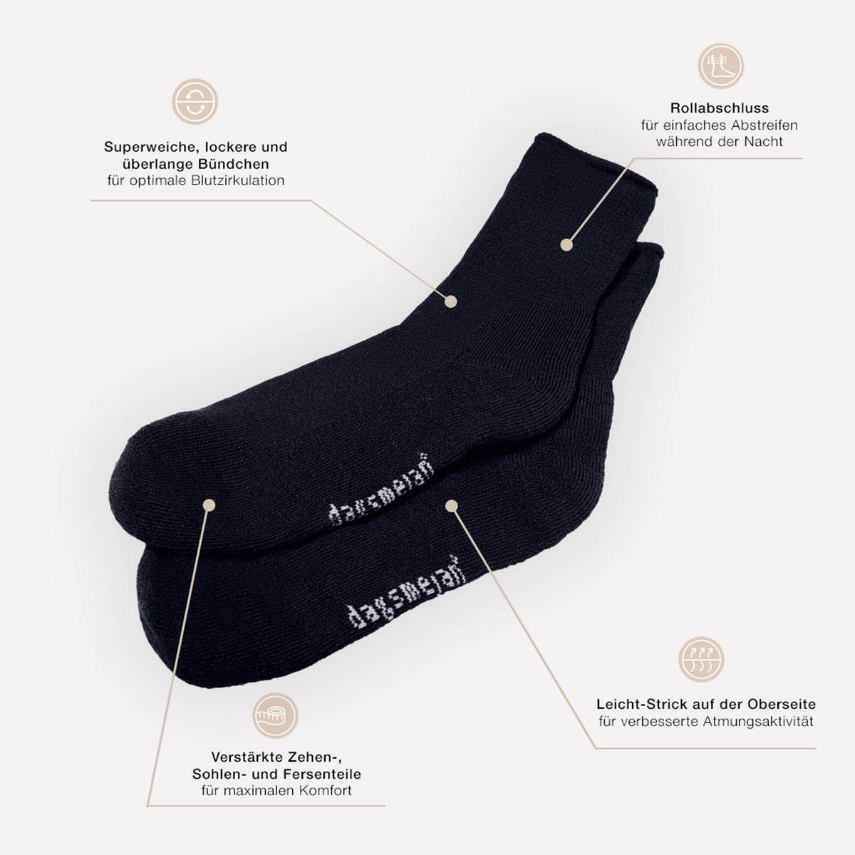 Sleep socks || Winter night || de