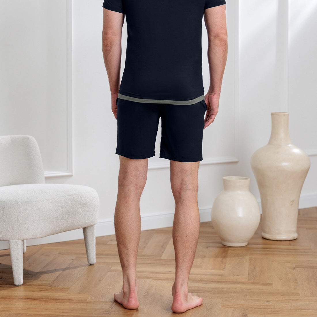 Sleep shorts men || Navy blue