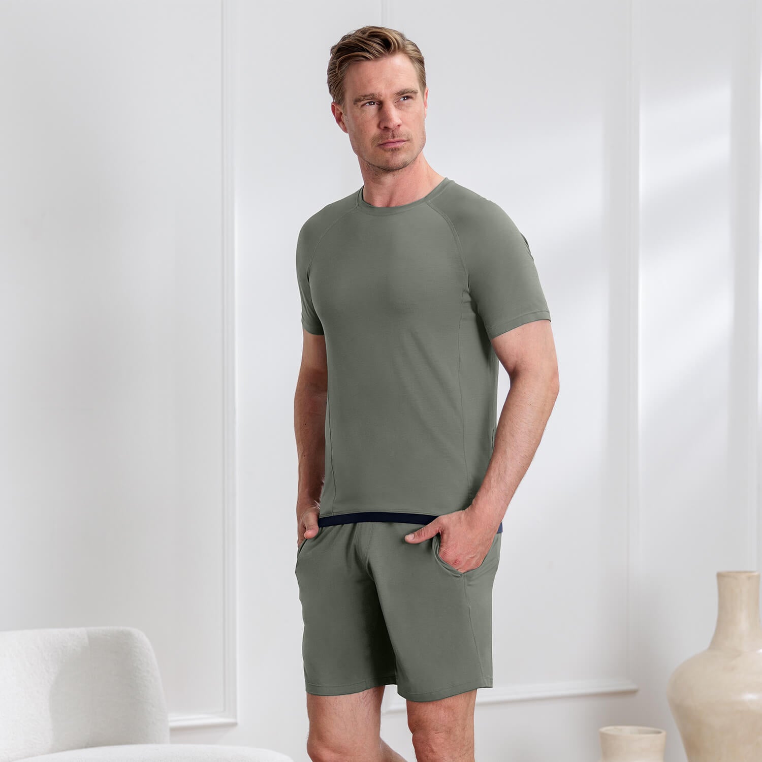 Cooling pajamas mens || Sage