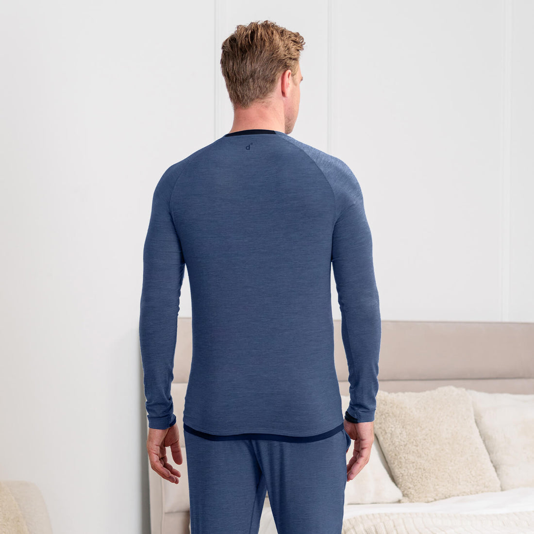 Thermal pajamas mens || Blue melange