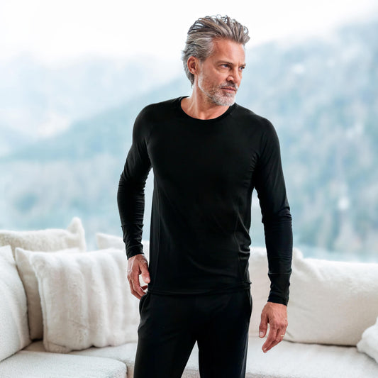 Thermal pajamas mens || Black