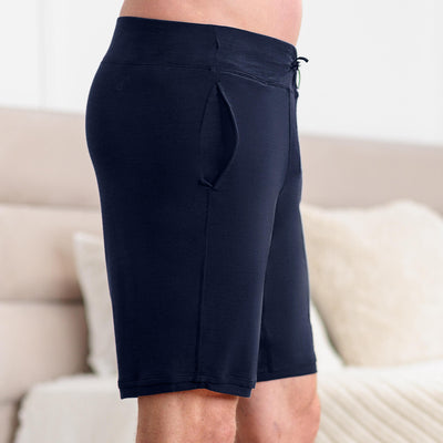 Merino wool pyjamas shorts men  || Winter night melange