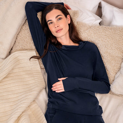 Wool pajamas womens || Winter night melange