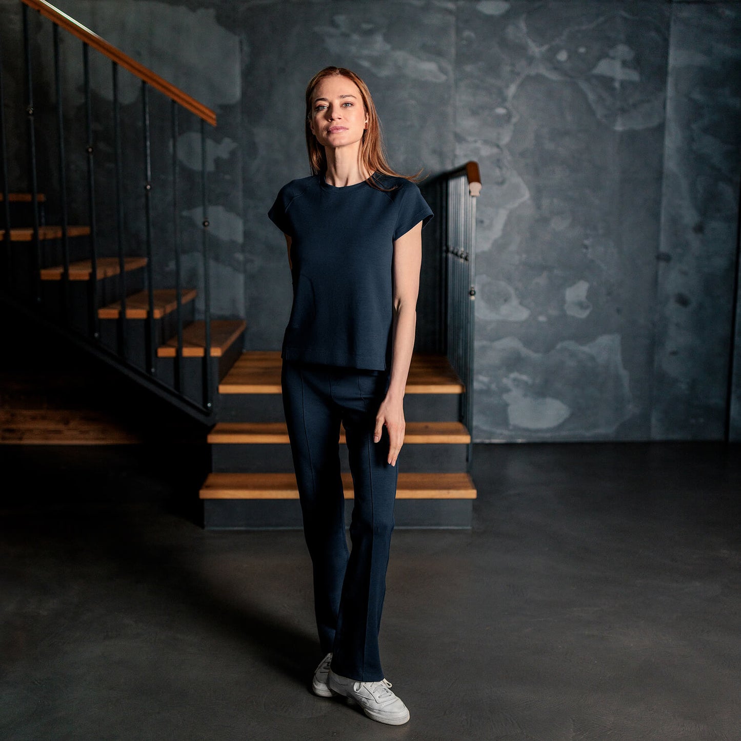 Comfortable travel wear t-shirt || Navy blue