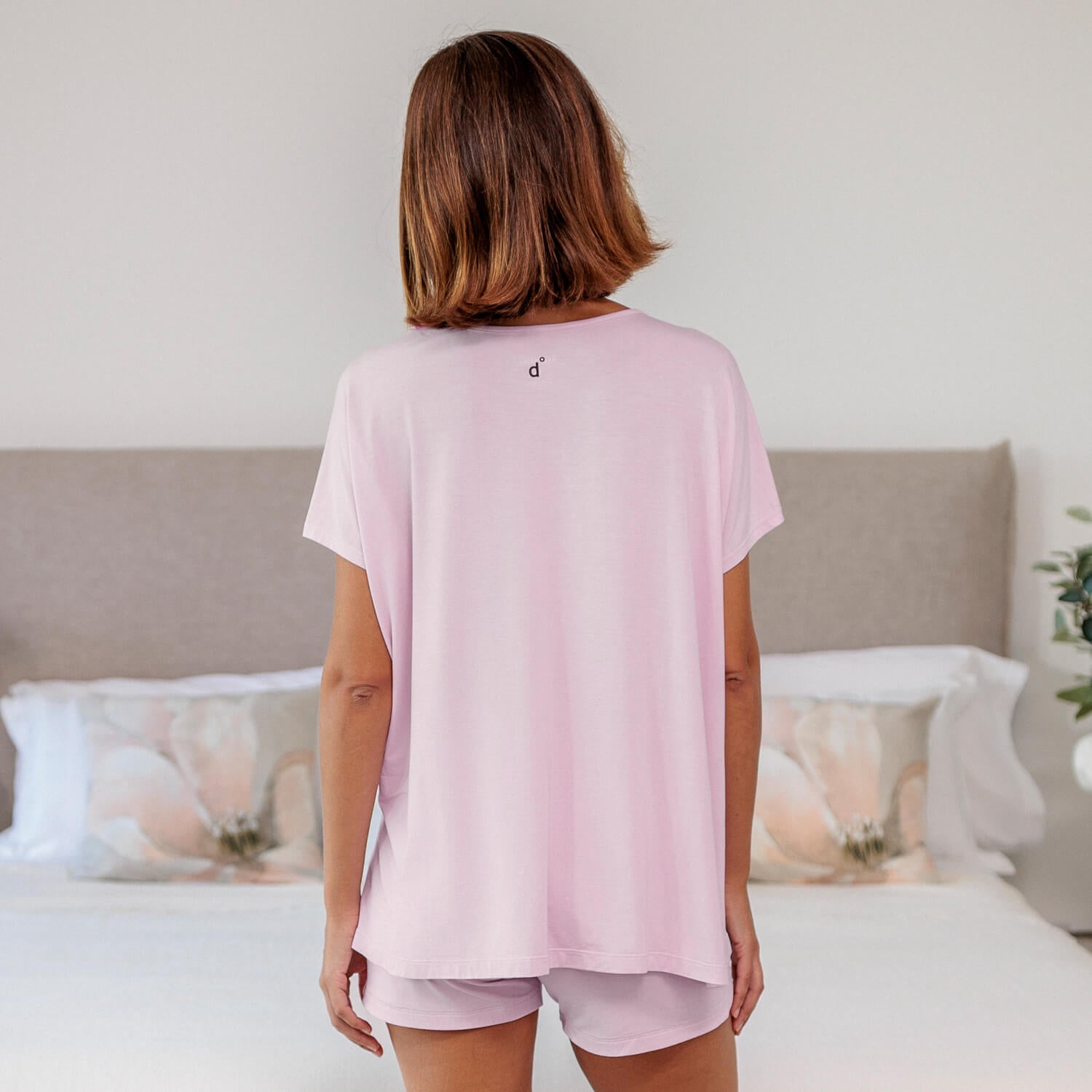 Wide sleep t-shirt || Pink blush