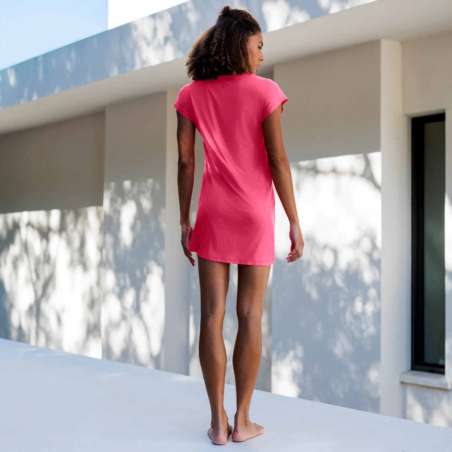 cooling nightgown || Raspberry