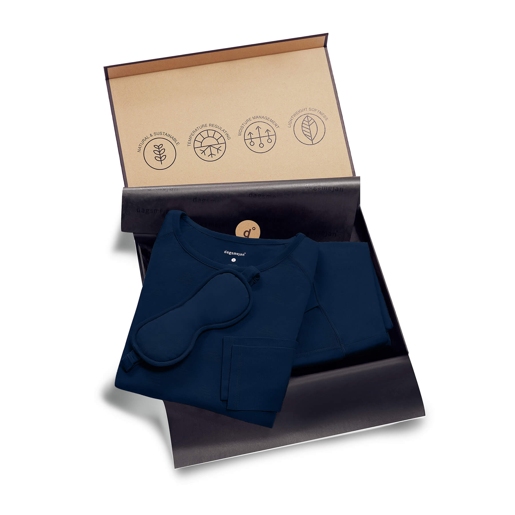 Pajamas loose fit gift set || Midnight blue