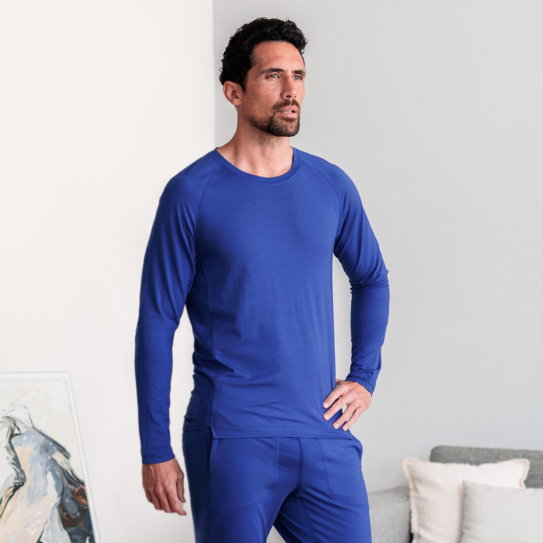 Men's athlete recovery pajamas top | DAGSMEJAN RECOVERY