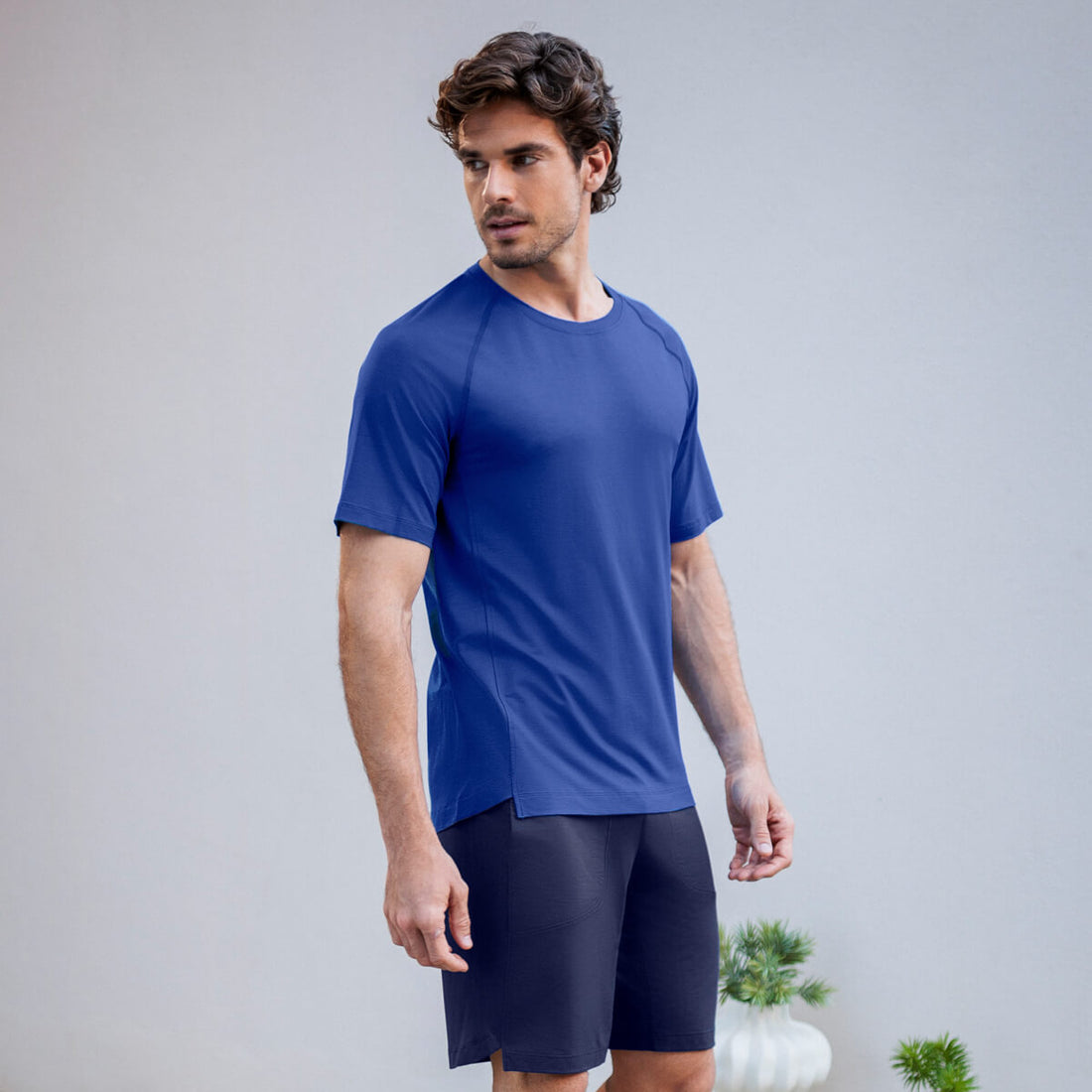 Muscle recovery sleep t-shirt || Azure blue