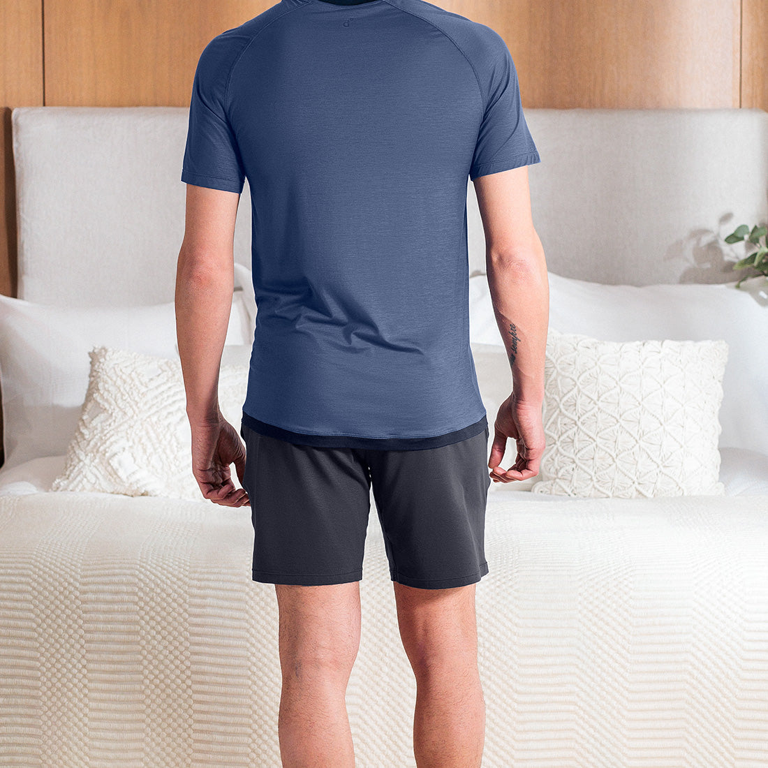 Cooling pajamas mens shorts || Cool grey