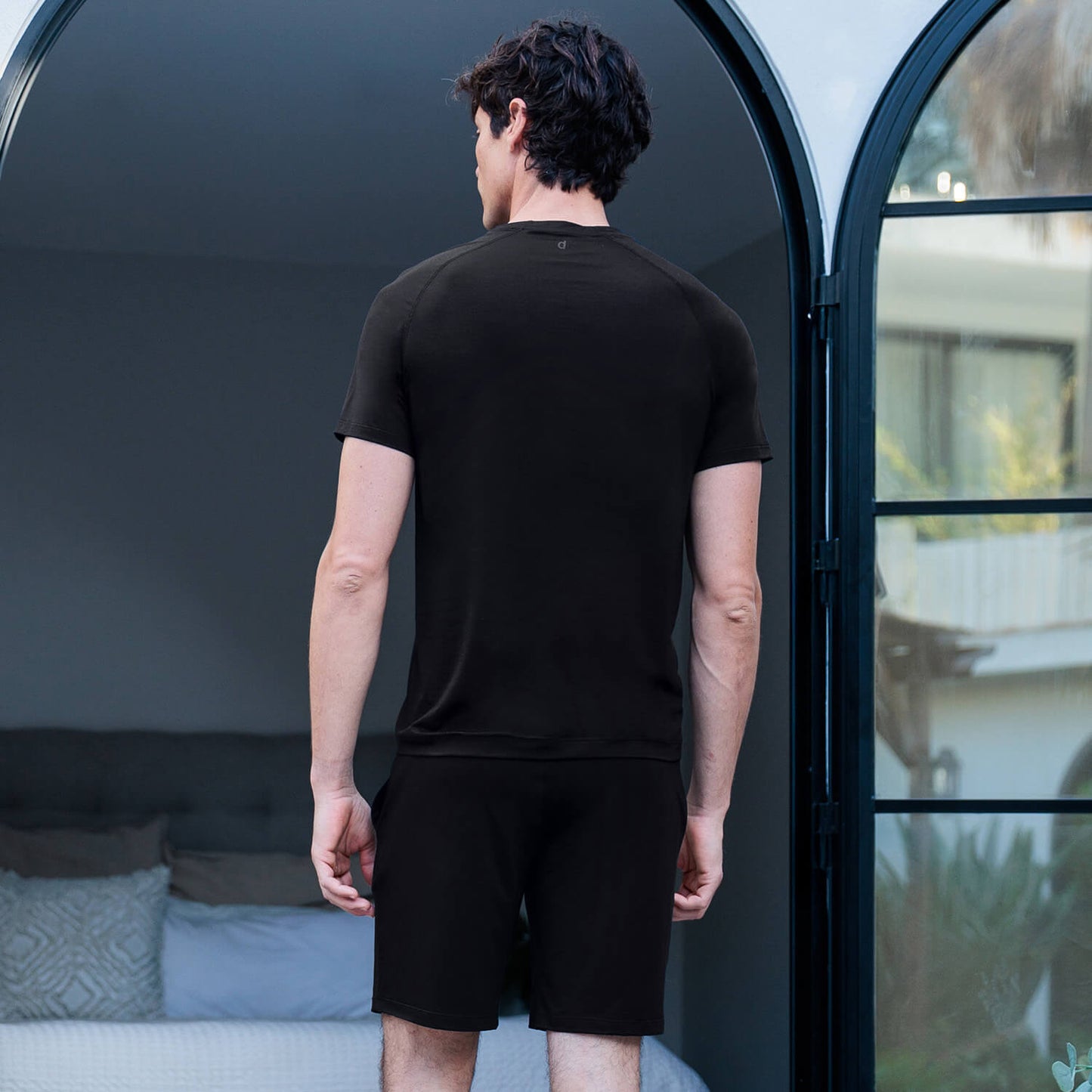 Cooling sleep t-shirt men || Black