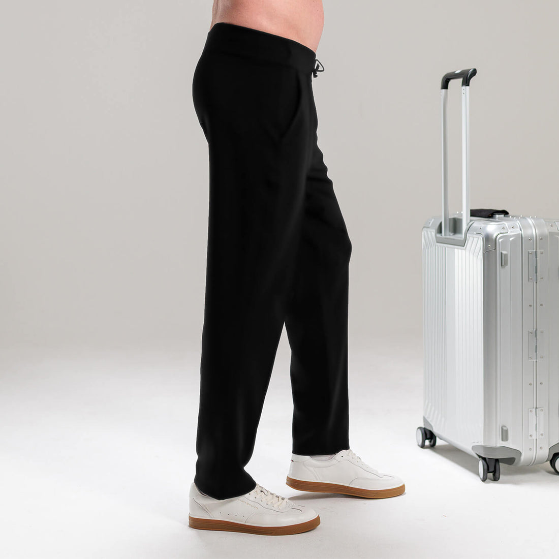 Comfortable travel pants men || Black