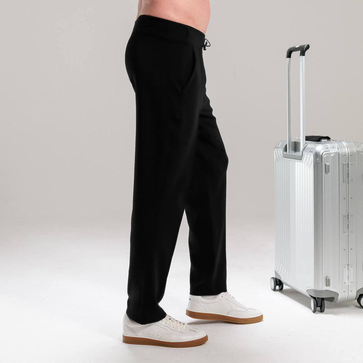 Comfortable travel pants men || Black