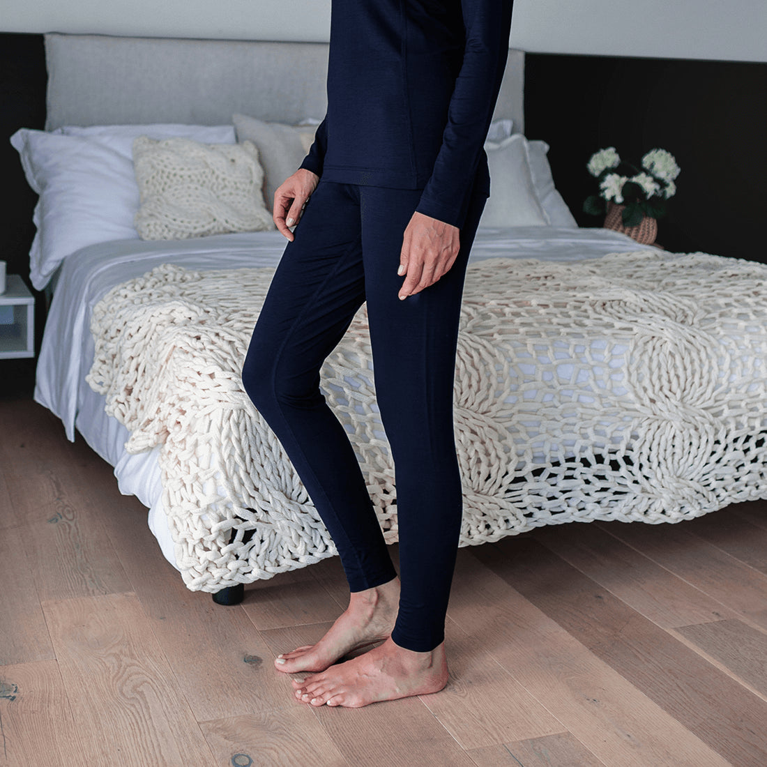 Sensitive skin pajama pants women|| Navy blue