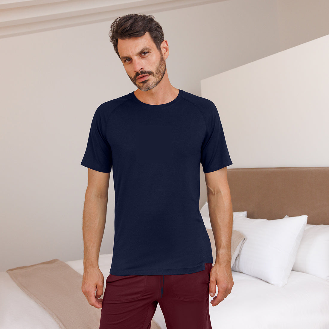 Muscle recovery sleep t-shirt || Navy